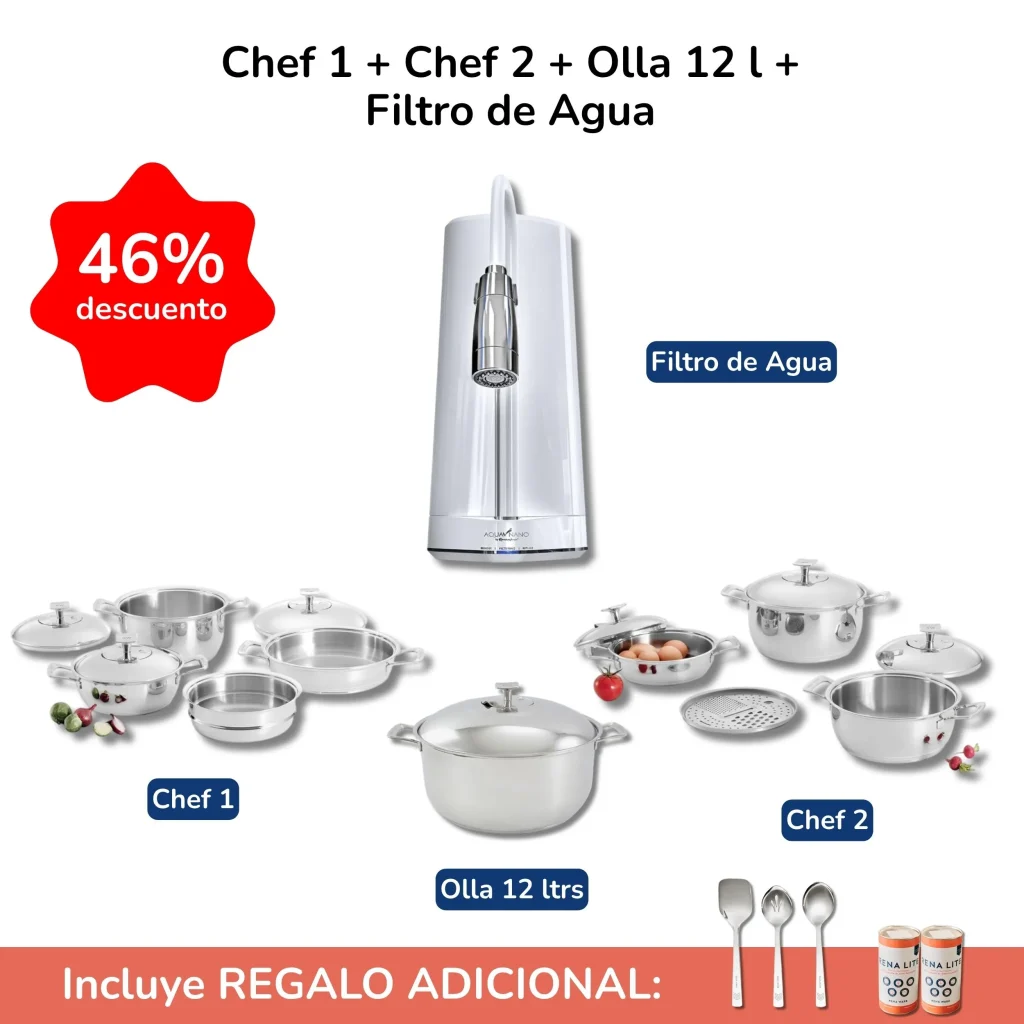 juego gourmet con filtro de agua
