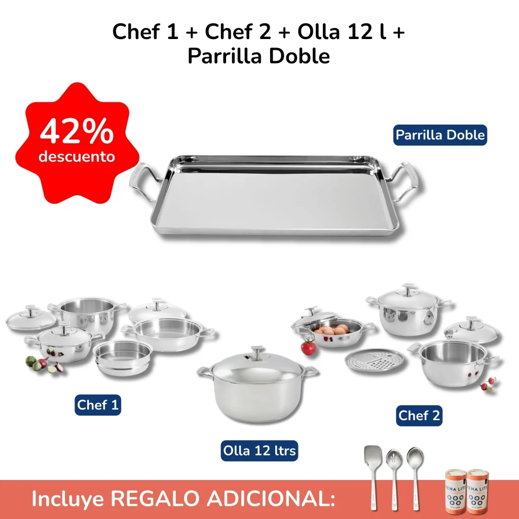 juego gourmet con parrilla doble