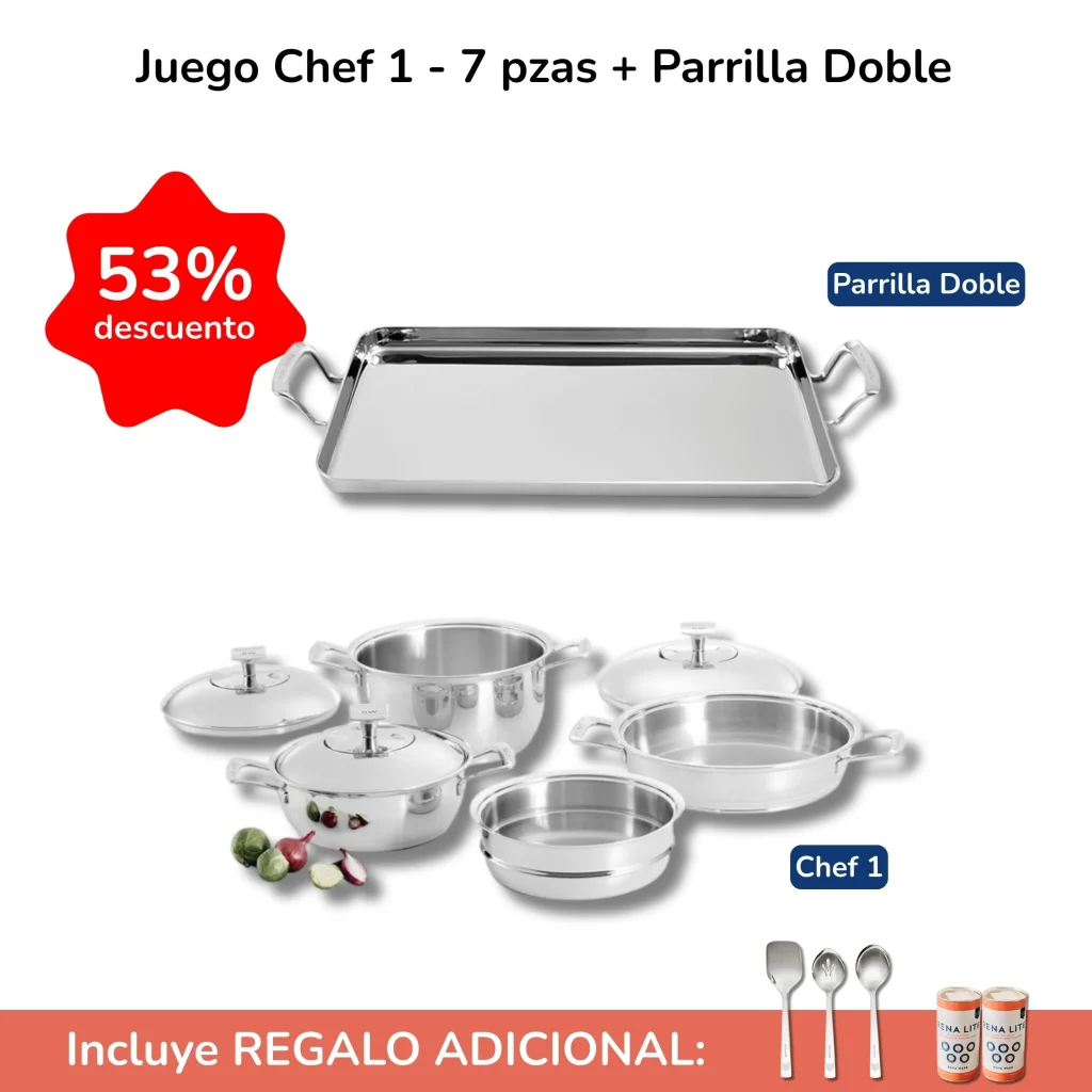 juego chef 1 con parrilla doble