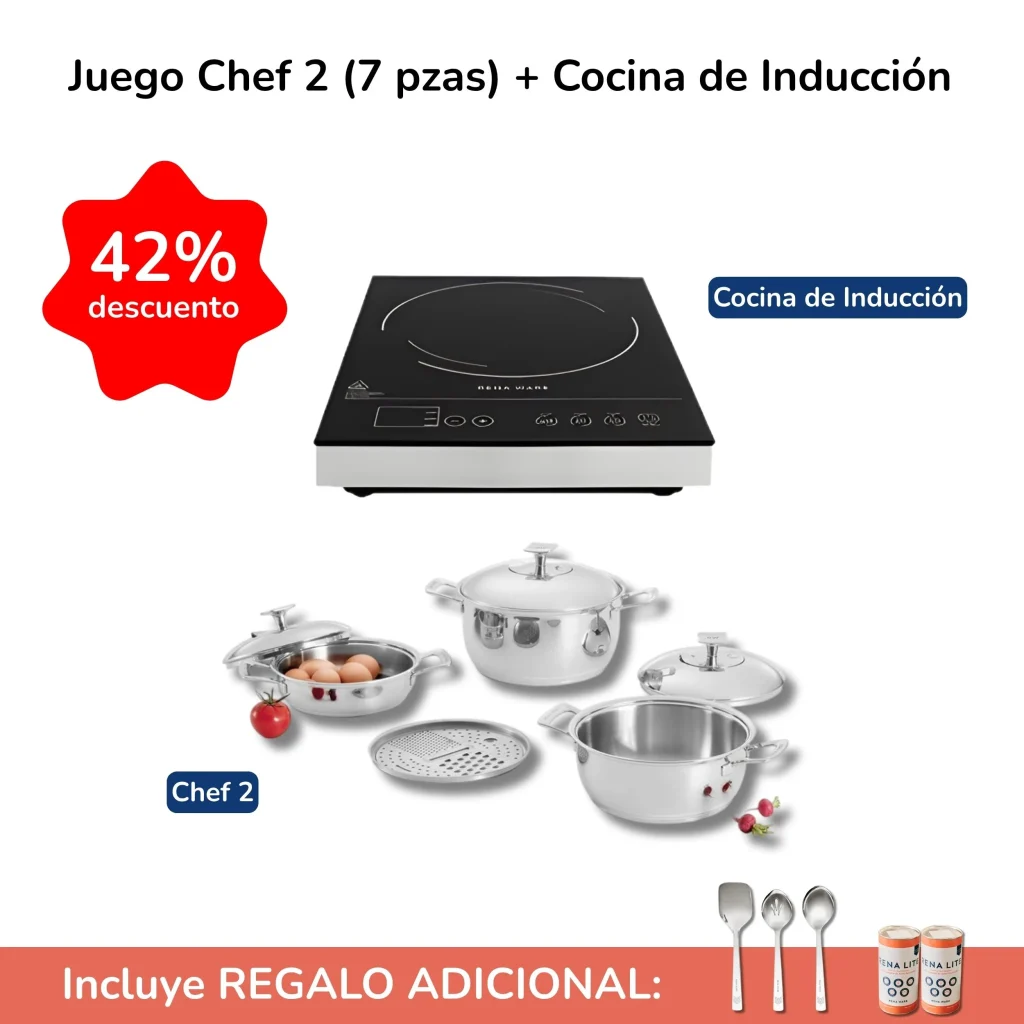 chef 2 con cocina de inducción