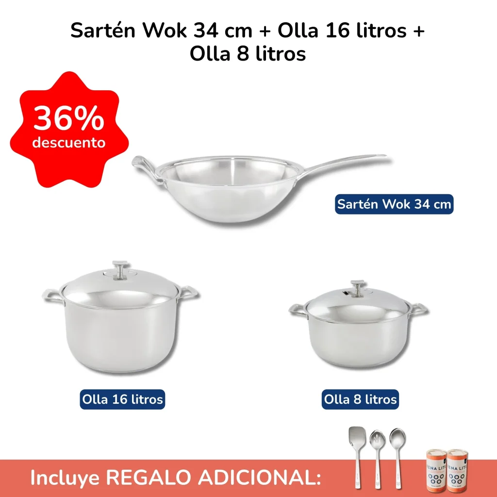 olla 16 litros y olla 8 litros