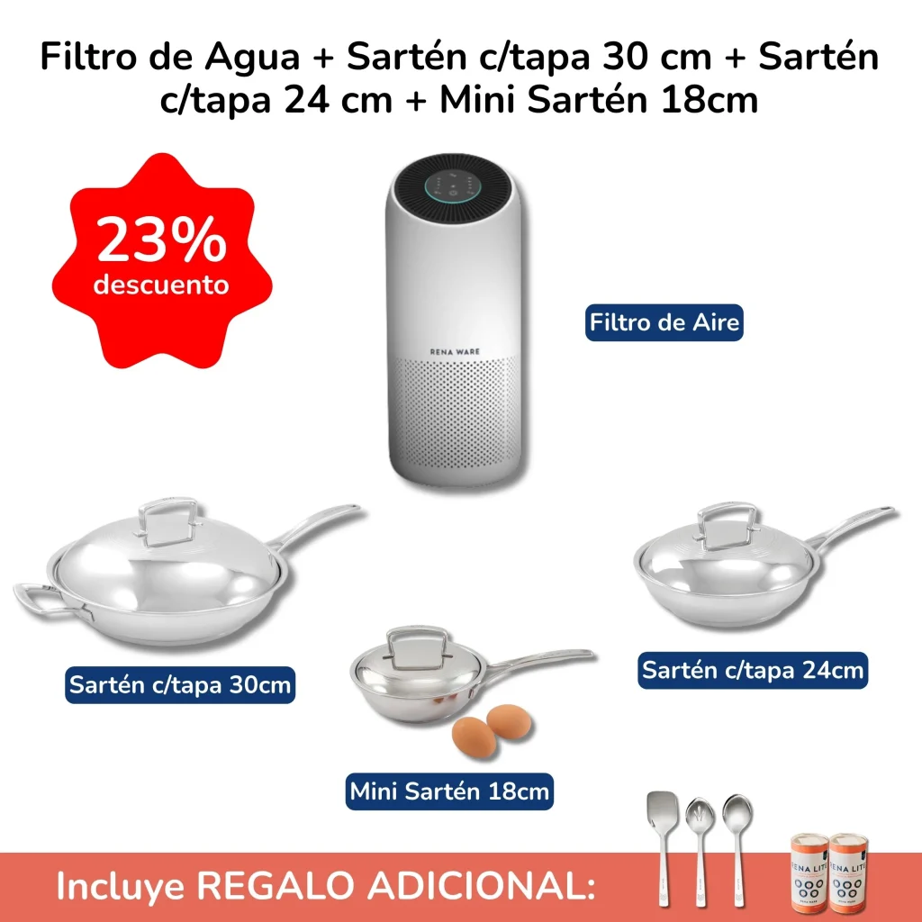 filtro de aire y sartenes